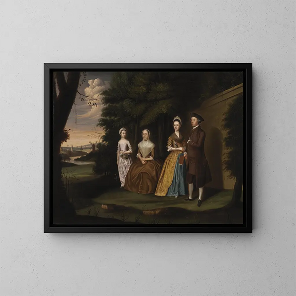 La familia Wiley - William Williams — cuadro enmarcado en la pared