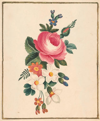 William Wood Thackara - Arrangement of a peony with other flowers.webp