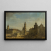 Demolition of the Sainte-Clara Church and Bernardine Convent in Warsaw - Wincenty Kasprzycki — framed artwork on a wall
