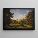 View of the Natolin Palace from the Park Side - Wincenty Kasprzycki — framed artwork on a wall