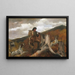 A hunter and dogs - Winslow Homer — framed artwork on a wall
