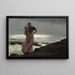 A Light on the Sea - Winslow Homer — framed artwork on a wall