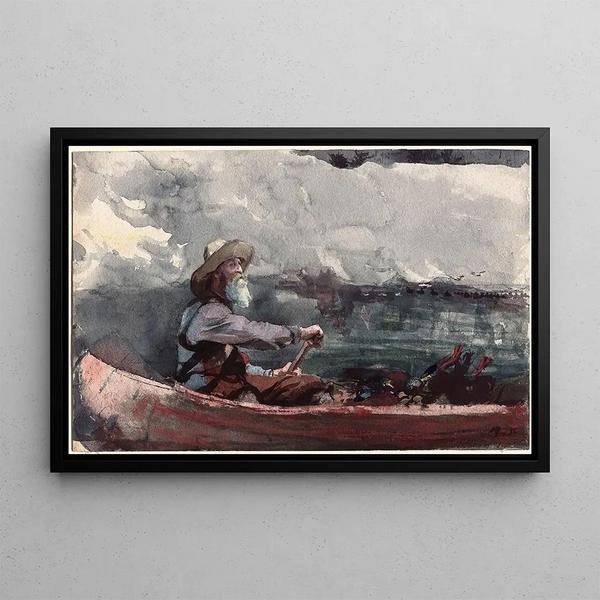 Guide des Adirondacks - Winslow Homer — framed artwork on a wall
