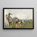 Reproducción de recolectores de bayas - Winslow Homer — cuadro enmarcado en la pared