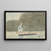 Niño en una balsa - Winslow Homer — cuadro enmarcado en la pared