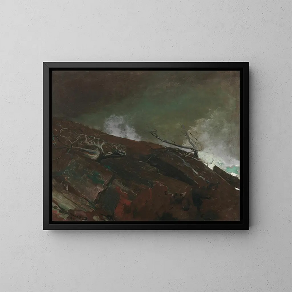 Côte du Maine - Winslow Homer — framed artwork on a wall