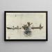 Four boats with children - Winslow Homer — framed artwork on a wall