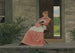 de una niña leyendo en un porche de piedra - Winslow Homer — vista de la obra