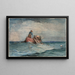 Ramener los filets - Winslow Homer — cuadro enmarcado en la pared