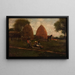 Moliendas de heno y niños - Winslow Homer — cuadro enmarcado en la pared