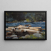 Rivière Hudson - Winslow Homer — framed artwork on a wall