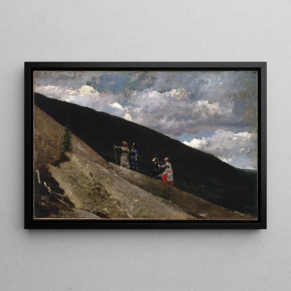 in the Mountains - Winslow Homer — framed artwork on a wall