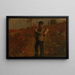 Hombre con una mochila - Winslow Homer — cuadro enmarcado en la pared