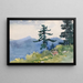 North Woods Club, Adirondacks: la conversación interrumpida - Winslow Homer — cuadro enmarcado en la pared