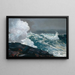 Viento del noreste - Winslow Homer — cuadro enmarcado en la pared