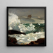 Sobre una costa protegida - Winslow Homer — cuadro enmarcado en la pared