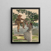 Sobre la valla - Winslow Homer — cuadro enmarcado en la pared