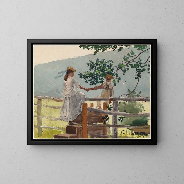 On the wall - Winslow Homer — framed artwork on a wall