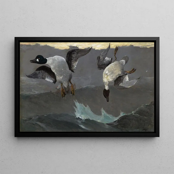 Right and Left Painting - Winslow Homer — framed artwork on a wall