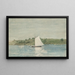 Navegando en aguas tranquilas - Winslow Homer — cuadro enmarcado en la pared