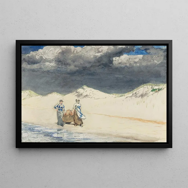 Sand and Sky - Winslow Homer — framed artwork on a wall