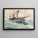 Goélette Nassau - Winslow Homer — cuadro enmarcado en la pared