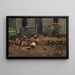 Esquisse d'une cour de cottage - Winslow Homer — cuadro enmarcado en la pared