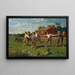 Attrape la balle - Winslow Homer — cuadro enmarcado en la pared