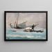 Rangement de la voile - Winslow Homer — framed artwork on a wall