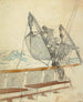 Estudio para La Señal de socorro - Winslow Homer — vista de la obra