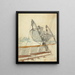 Estudio para La Señal de socorro - Winslow Homer — cuadro enmarcado en la pared