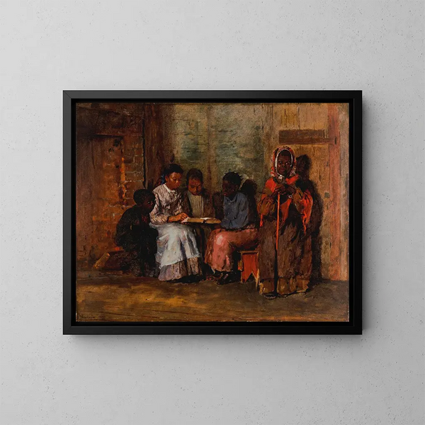 Sunday Morning in Virginia - Winslow Homer — framed artwork on a wall