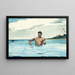 El Bañista - Winslow Homer — cuadro enmarcado en la pared