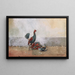 El combate de gallos - Winslow Homer — cuadro enmarcado en la pared
