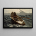 L'Advertencia de niebla - Winslow Homer — cuadro enmarcado en la pared
