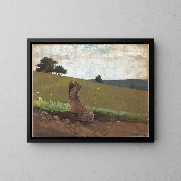 La colina verde - Winslow Homer — cuadro enmarcado en la pared