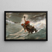 La línea de vida - Winslow Homer — cuadro enmarcado en la pared