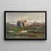 Los recolectores de mejillones - Winslow Homer — cuadro enmarcado en la pared