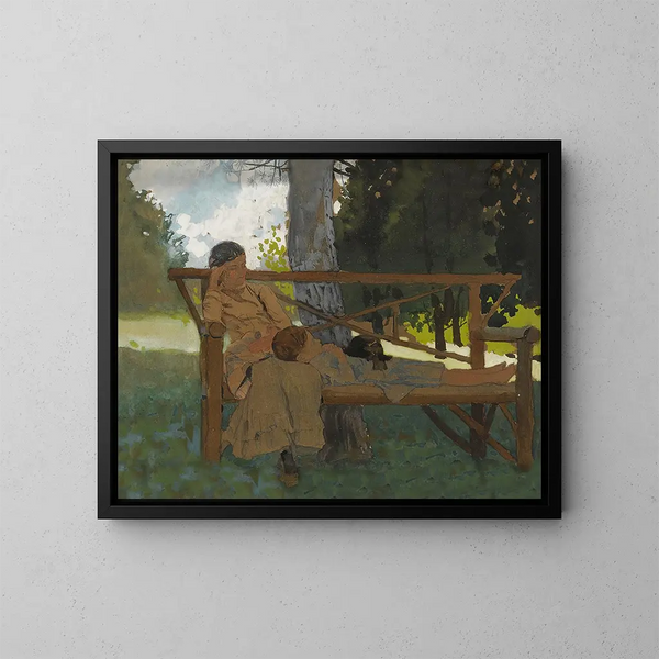 La Sieste - Winslow Homer — framed artwork on a wall