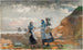 Three Young Fishers at Tynemouth - Winslow Homer — artwork view