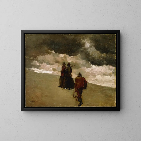 A la rescousse - Winslow Homer — cuadro enmarcado en la pared