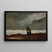 Dos figuras cerca del mar - Winslow Homer — cuadro enmarcado en la pared