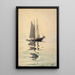 Goélette a dos mástiles con doris - Winslow Homer — cuadro enmarcado en la pared