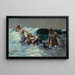 Corriente de retorno - Winslow Homer — cuadro enmarcado en la pared