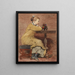 Mujer y elefante - Winslow Homer — cuadro enmarcado en la pared