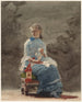 Joven mujer cosiendo - Winslow Homer — vista de la obra
