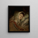 Retrato de Aniela Geppert - Witold Pruszkowski — cuadro enmarcado en la pared