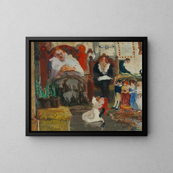 Marionnettes - Witold Wojtkiewicz — cuadro enmarcado en la pared
