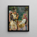 a soldier and a young girl in front of the Belvedere – Wojciech Kossak — framed artwork on a wall