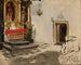 altar en la iglesia de Wola - Wojciech Kossak — vista de la obra